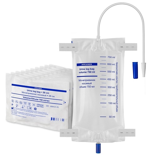 Мочеприемник стерильный ножной Vogt Medical 750мл Мочеприемник стерильный ножной Vogt Medical 750мл