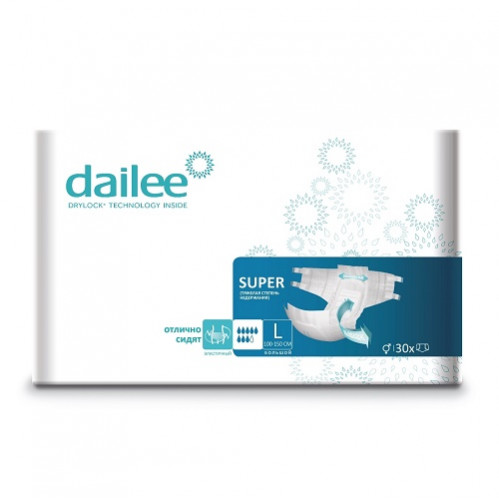 Подгузники для взрослых Dailee Super Large №30 Подгузники для взрослых Dailee Super Large №30
