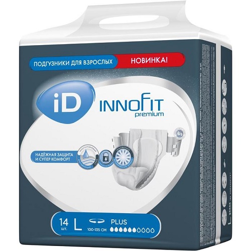 Подгузники для взрослых ID Innofit Premium р.L №14 Подгузники для взрослых ID Innofit Premium р.L №14