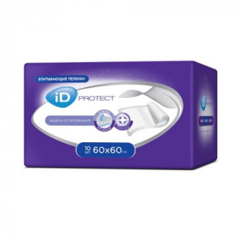 Пеленки iD protekt впитыв. 60х60см №10