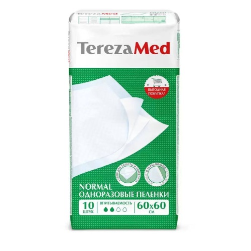Пеленки впитыв. TEREZAMED NORMAL 60х60см №10 Пеленки впитыв. TEREZAMED NORMAL 60х60см №10