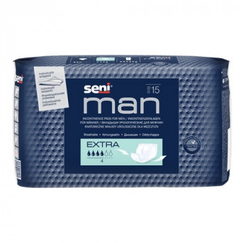 Вкладыши урологические для мужчин SENI MAN Extra №15 Вкладыши урологические для мужчин SENI MAN Extra №15