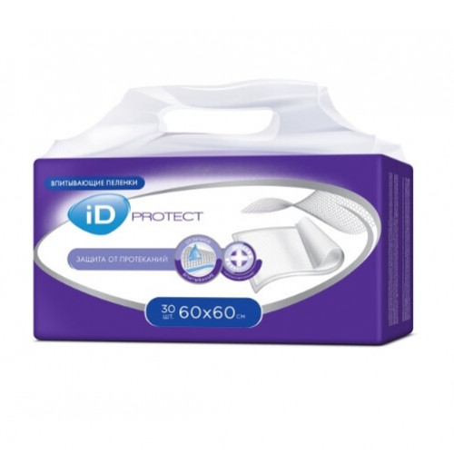 Пеленки iD protect впитыв. 60х60см №30 Пеленки iD protect впитыв. 60х60см №30