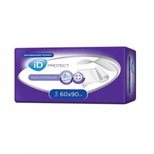 Пеленки iD protekt впитыв. 60х90см №5 Пеленки iD protekt впитыв. 60х90см №5