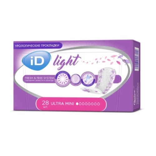 Прокладки урологические ID Ultra mini №28 Прокладки урологические ID Ultra mini №28
