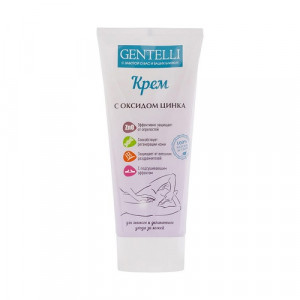 Крем для кожи GENTELLI с оксидом цинка 200мл Крем для кожи GENTELLI с оксидом цинка 200мл