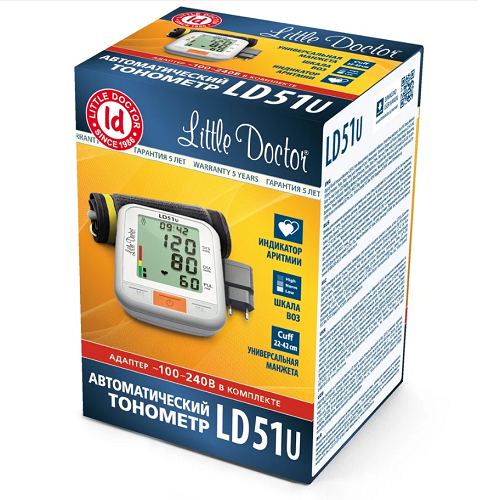 Тонометр автомат. LD-51S манжета 25-36см (ГОВОРЯЩИЙ) Тонометр автомат. LD-51S манжета 25-36см (ГОВОРЯЩИЙ)