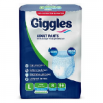 Подгузники-трусы д/взр. "GIGGLES" р.L, №8 Подгузники-трусы д/взр. "GIGGLES" р.L, №8