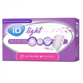 Прокладки урологические ID Light Advanced ultra mini №28