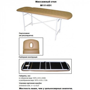 Кушетка массажная М111-031