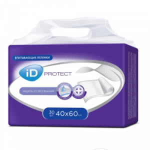 Пеленки iD protect впитыв. 40х60см №30