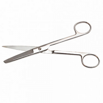 Ножницы с одним острым концом, прям. 170мм, (н-6-1) Ножницы с одним острым концом, прям. 170мм, (н-6-1)