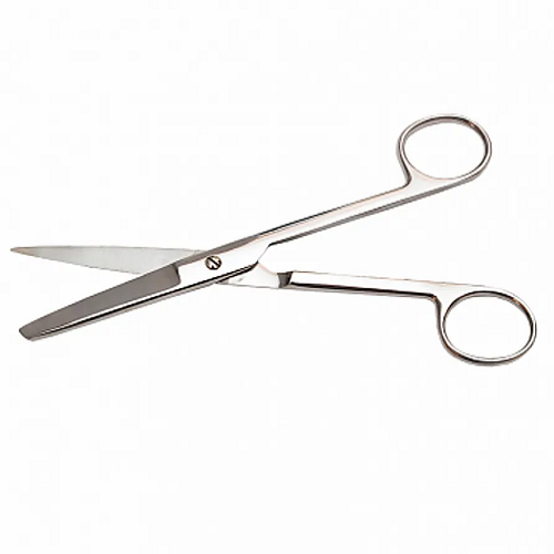 Ножницы с одним острым концом, прям. 170мм, (н-6-1) Ножницы с одним острым концом, прям. 170мм, (н-6-1)