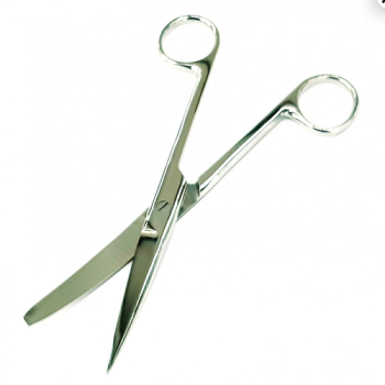 Ножницы с одним острым концом верт. изогнутые 170мм (Н-4-1П)