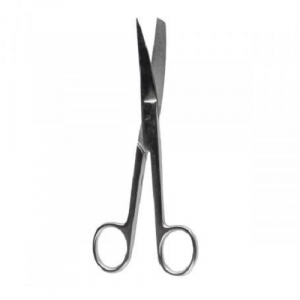 Ножницы с одним острым концом верт. изогнутые 170мм (Н-4-1П)