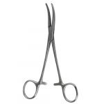 Зажим кровоост.зубчат., изогнут. №1, 160мм, (3-53) Зажим кровоост.зубчат., изогнут. №1, 160мм, (3-53)