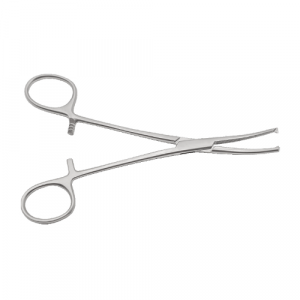 Зажим кровоост. 1*2 зуб., изогнут. №2 160мм (з-5-1) Зажим кровоост. 1*2 зуб., изогнут. №2 160мм (з-5-1)