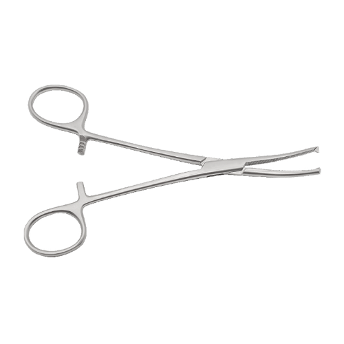 Зажим кровоост. 1*2 зуб., изогнут. №2 160мм (з-5-1) Зажим кровоост. 1*2 зуб., изогнут. №2 160мм (з-5-1)