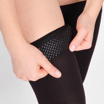 Чулки ID-300W 2 класс норм. с закр.носком с прост.рез. M черный