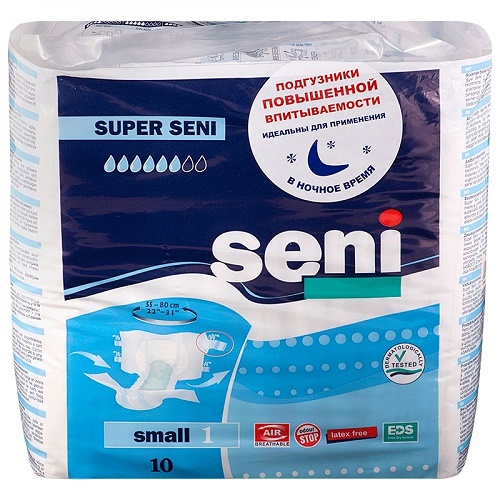Подгузники для взрослых Super Seni Small №10 Подгузники для взрослых Super Seni Small №10