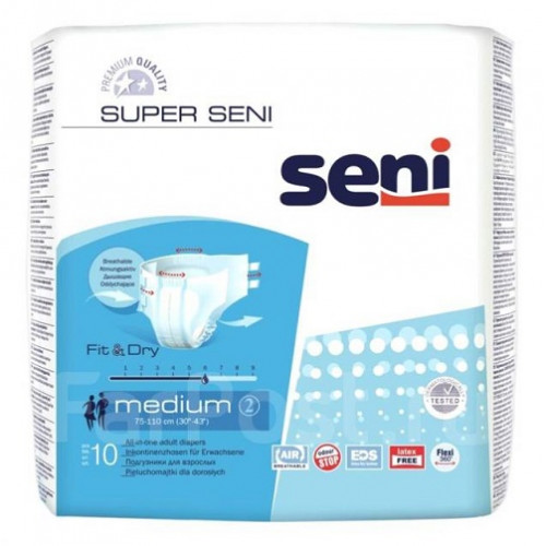 Подгузники для взрослых Super Seni Medium №10 Подгузники для взрослых Super Seni Medium №10