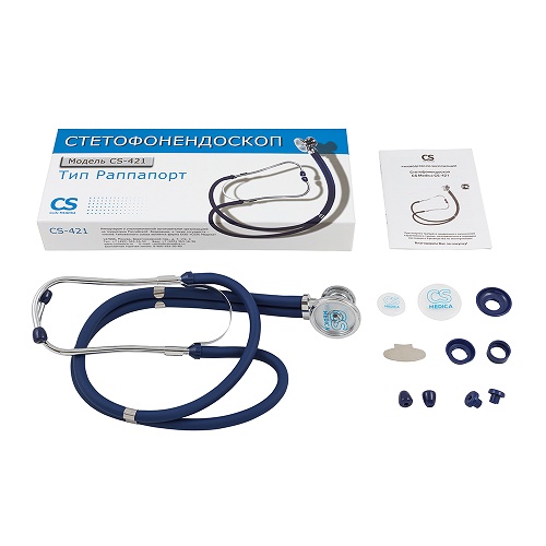 Стетофонендоскоп CS-421 Раппапорт синий Стетофонендоскоп CS-421 Раппапорт синий