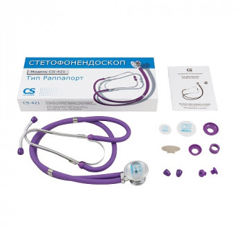 Стетофонендоскоп CS-421 Раппапорт фиолетовый Стетофонендоскоп CS-421 Раппапорт фиолетовый